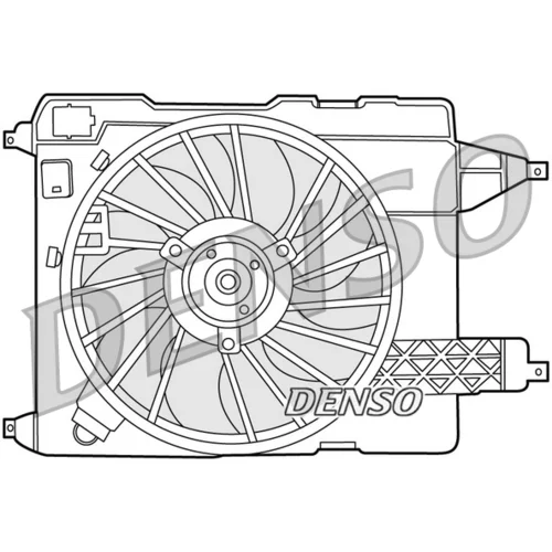 Ventilátor chladenia motora DENSO DER23002
