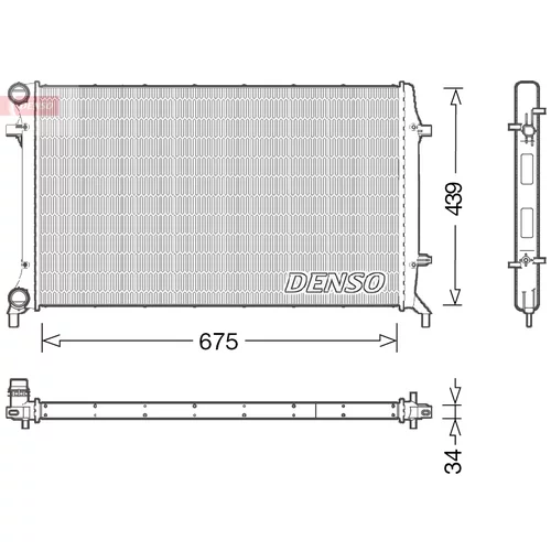 Chladič motora DENSO DRM02027