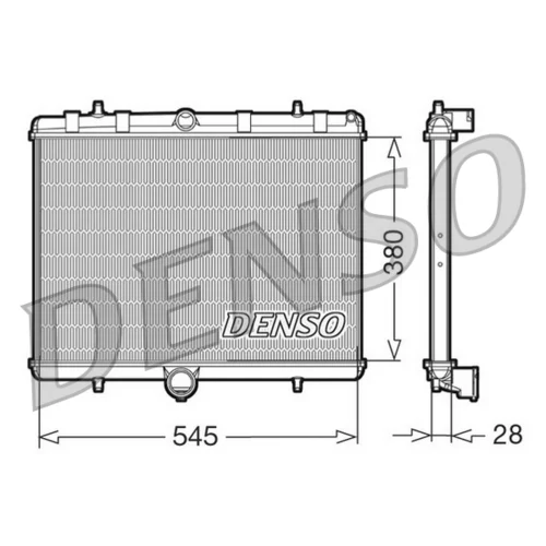 Chladič motora DRM07060 /DENSO/
