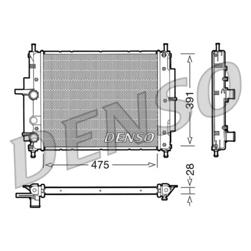 Chladič motora DENSO DRM09036