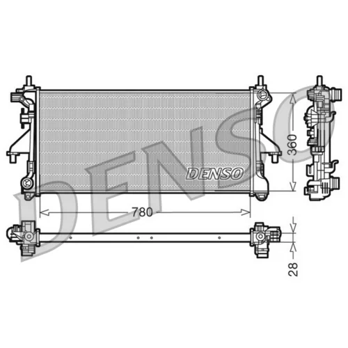 Chladič motora DENSO DRM09079