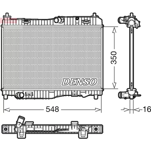 Chladič motora DRM10006 /DENSO/