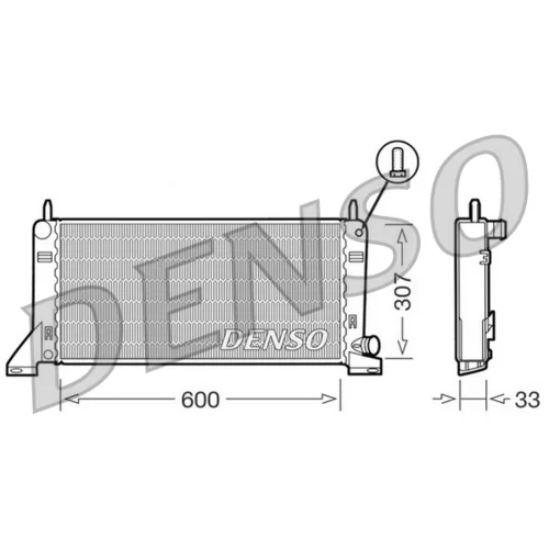 Chladič motora DENSO DRM10020