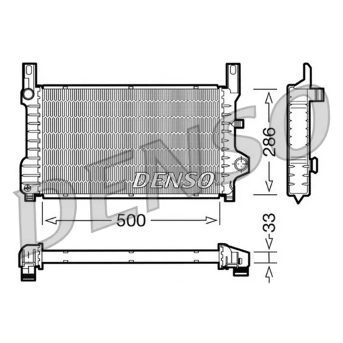 Chladič motora DENSO DRM10036