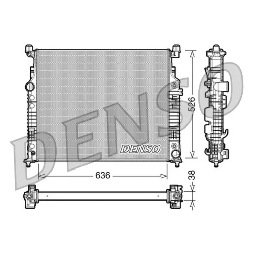 Chladič motora DRM17007 /DENSO/