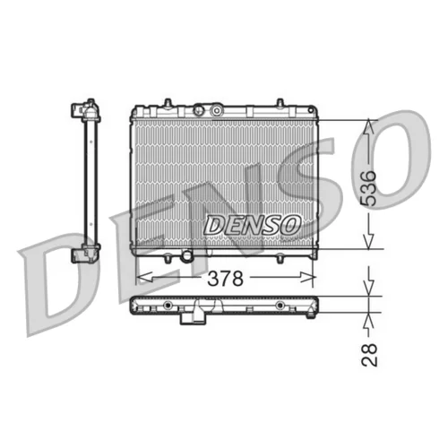 Chladič motora DENSO DRM21056