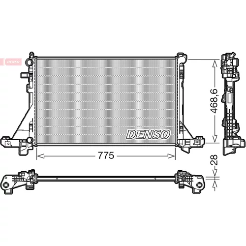 Chladič motora DENSO DRM23112