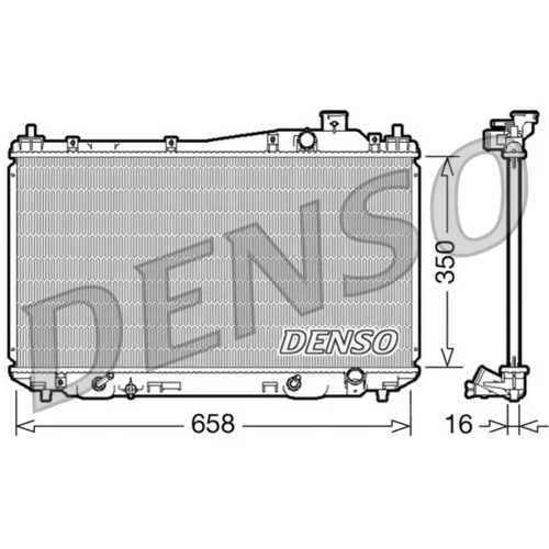 Chladič motora DENSO DRM40008
