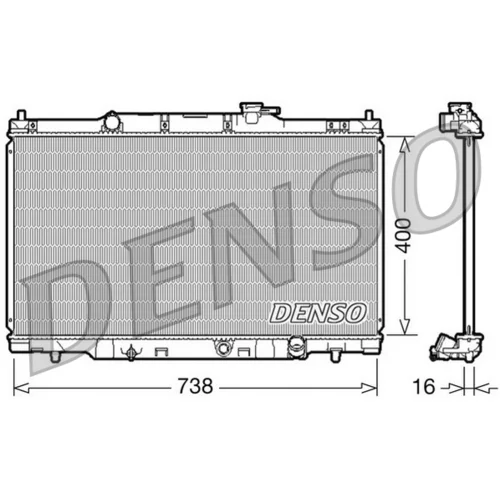 Chladič motora DENSO DRM40011