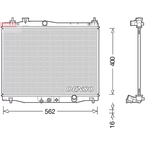 Chladič motora DENSO DRM40046