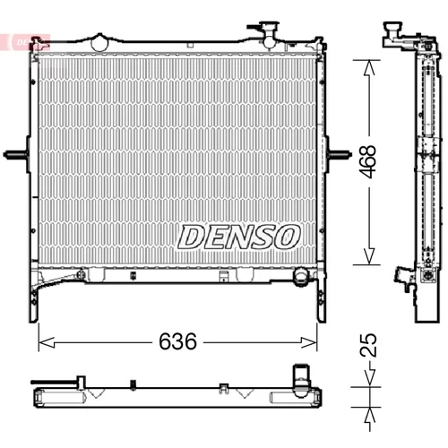 Chladič motora DENSO DRM43001