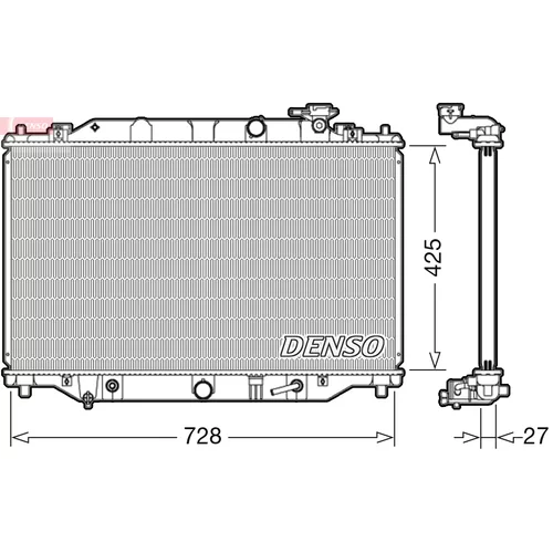 Chladič motora DENSO DRM44041
