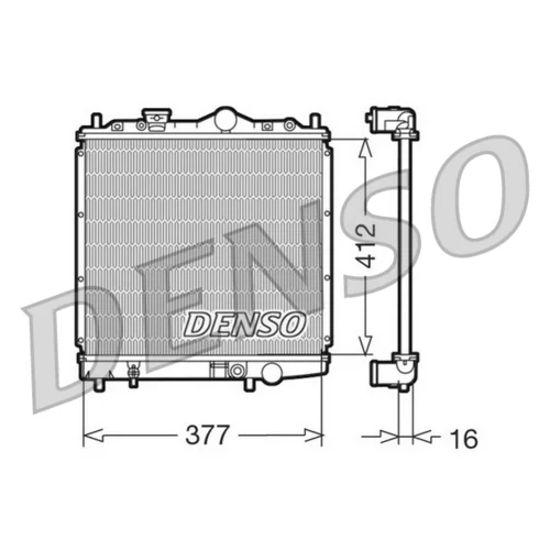 Chladič motora DENSO DRM45001