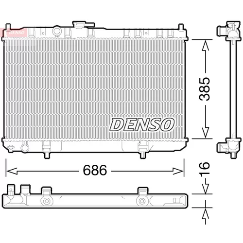 Chladič motora DENSO DRM46034