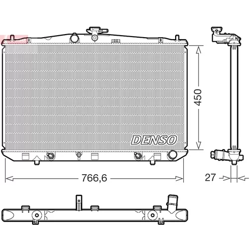 Chladič motora DENSO DRM51017
