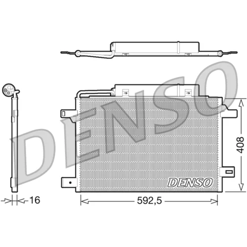 Kondenzátor klimatizácie DENSO DCN17003