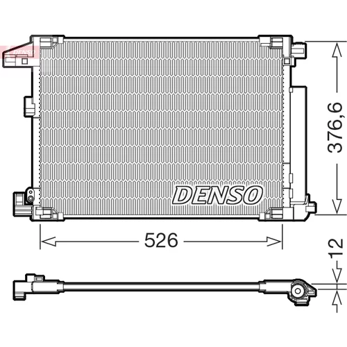 Kondenzátor klimatizácie DENSO DCN50064