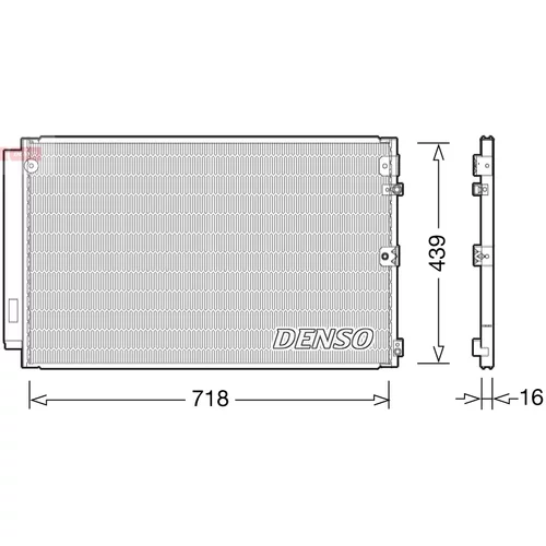 Kondenzátor klimatizácie DENSO DCN51011
