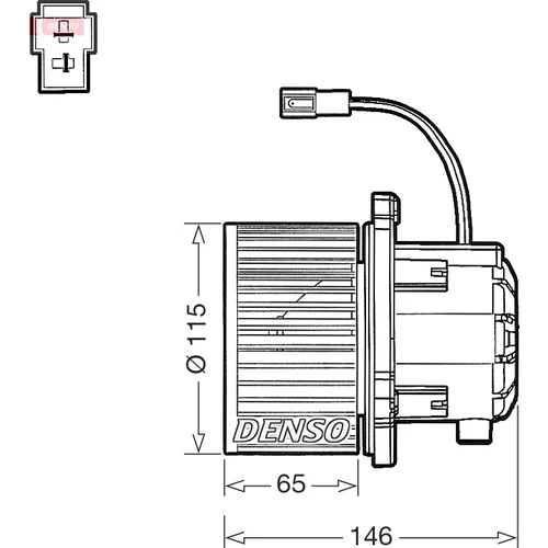 Vnútorný ventilátor DEA41017 /DENSO/