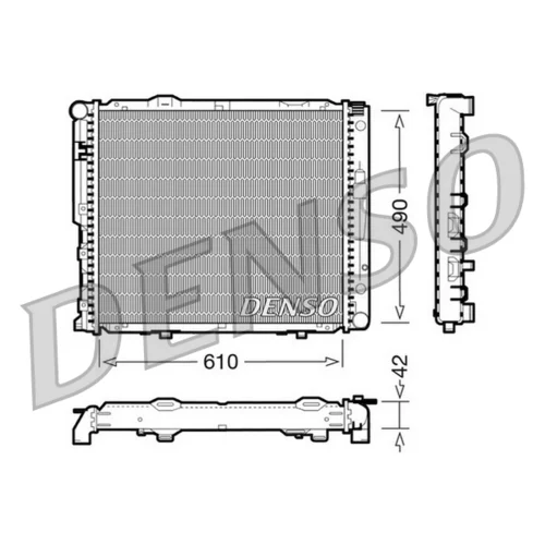 Chladič motora DRM17033 /DENSO/