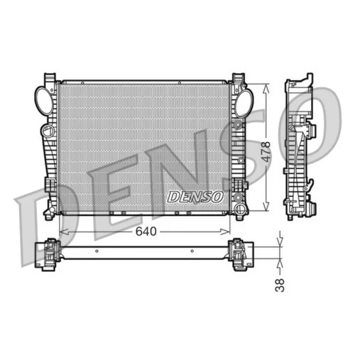 Chladič motora DENSO DRM17095