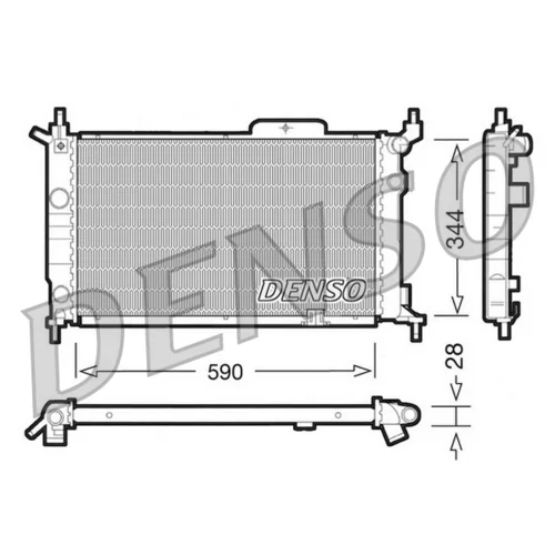 Chladič motora DENSO DRM20015