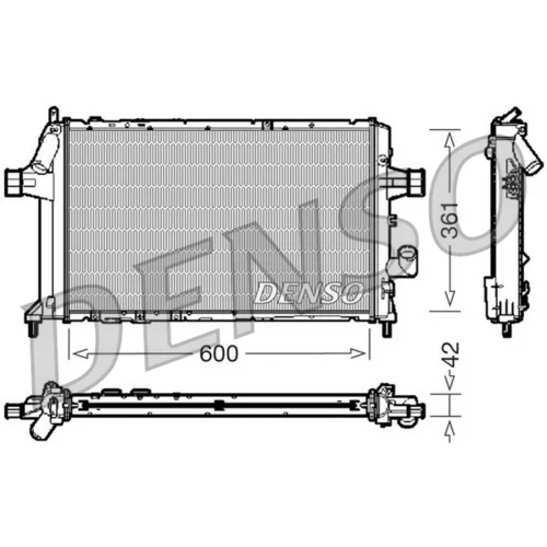 Chladič motora DENSO DRM20085