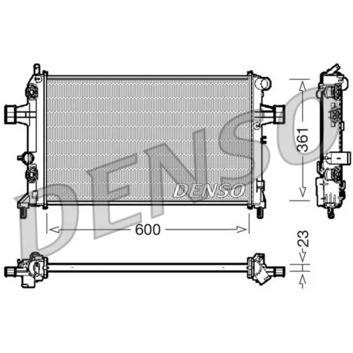 Chladič motora DENSO DRM20086