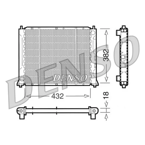 Chladič motora DENSO DRM24004