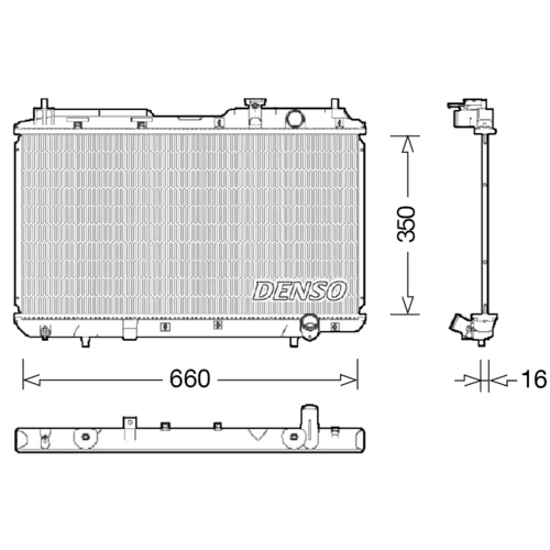 Chladič motora DENSO DRM40034