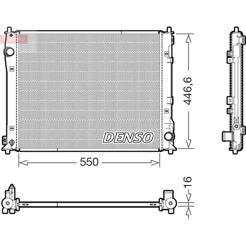 Chladič motora DENSO DRM40110