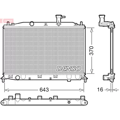 Chladič motora DENSO DRM41026
