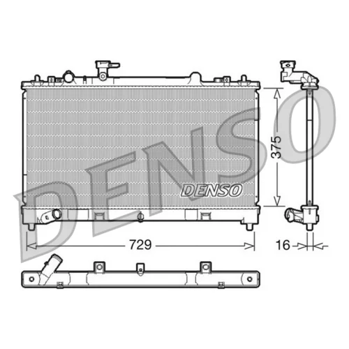 Chladič motora DENSO DRM44023