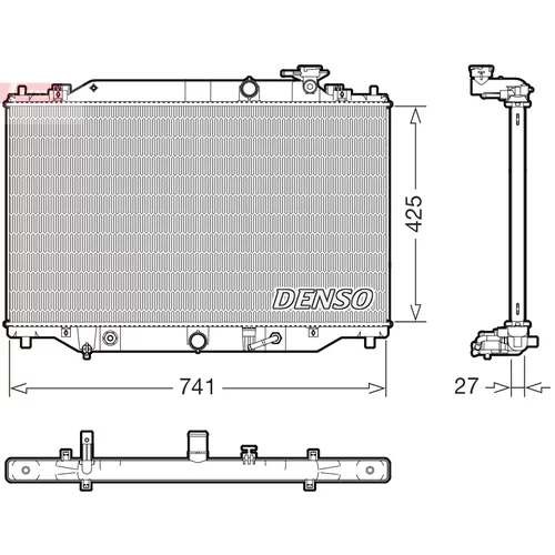 Chladič motora DENSO DRM44051