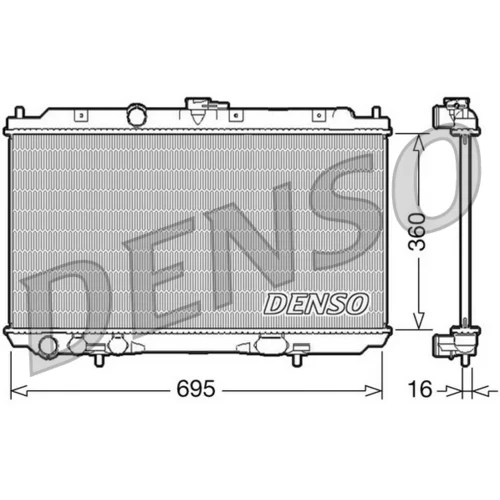 Chladič motora DENSO DRM46027