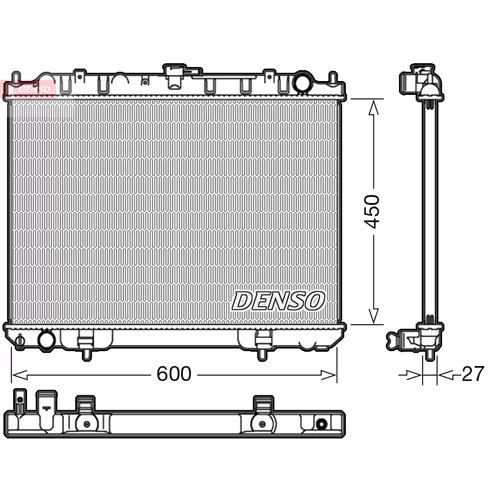 Chladič motora DRM46039 /DENSO/ - obr. 1