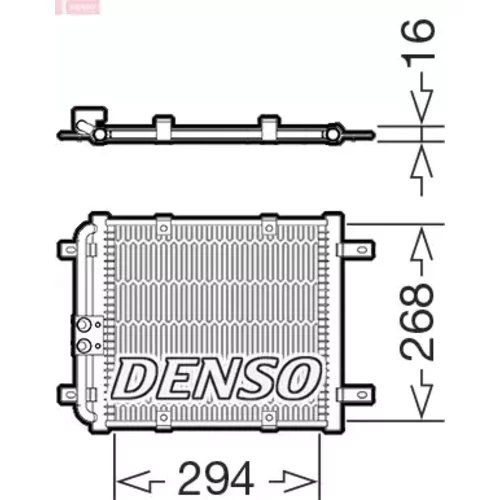 Kondenzátor klimatizácie DENSO DCN02052