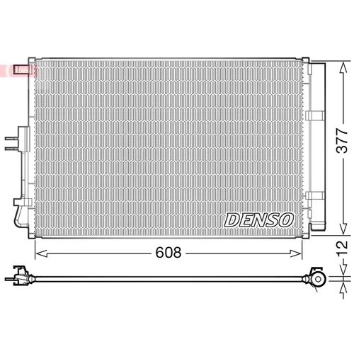 Kondenzátor klimatizácie DENSO DCN43003