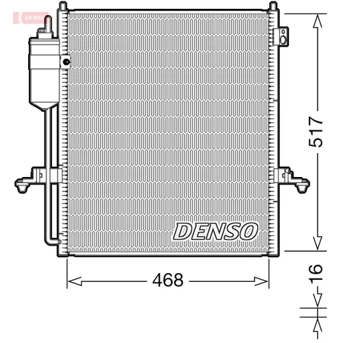 Kondenzátor klimatizácie DENSO DCN45004