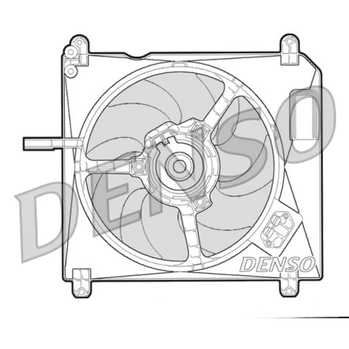Ventilátor chladenia motora DENSO DER09002