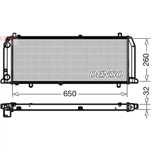 Chladič motora DENSO DRM02008