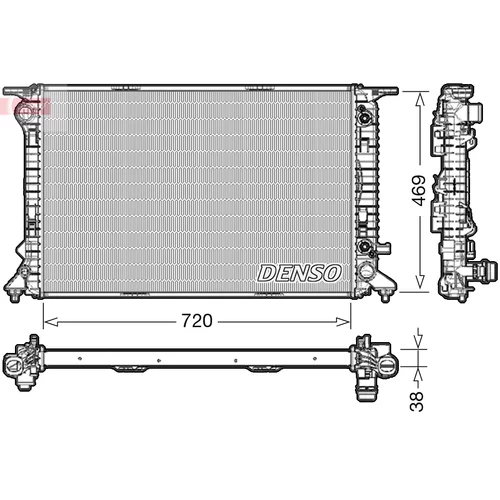 Chladič motora DRM02041 /DENSO/