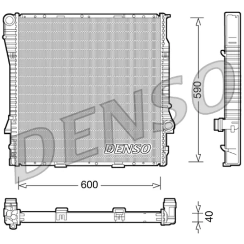 Chladič motora DENSO DRM05114