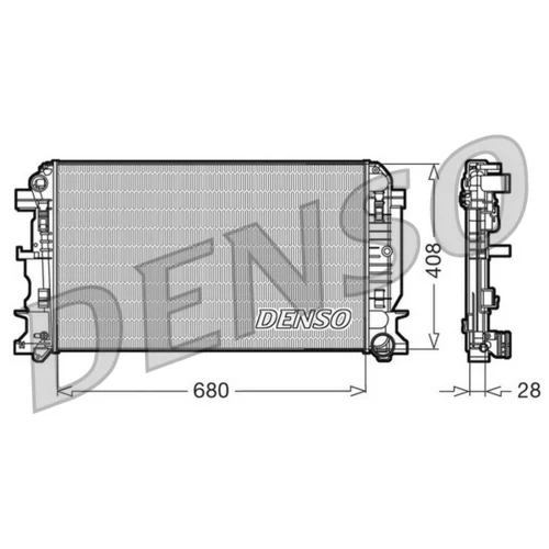 Chladič motora DENSO DRM17009