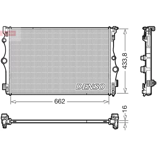 Chladič motora DENSO DRM17098