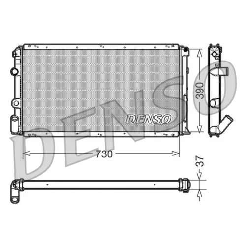 Chladič motora DENSO DRM23091