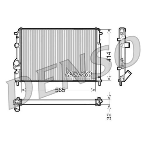 Chladič motora DENSO DRM23110