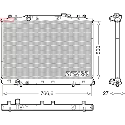Chladič motora DENSO DRM40111