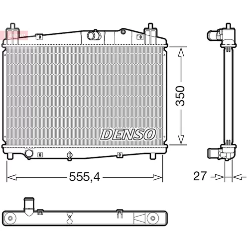 Chladič motora DENSO DRM44046