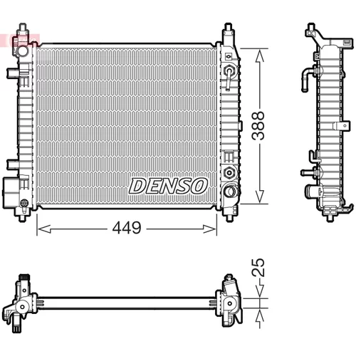 Chladič motora DENSO DRM46104